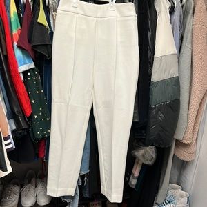 H&M white suit pants